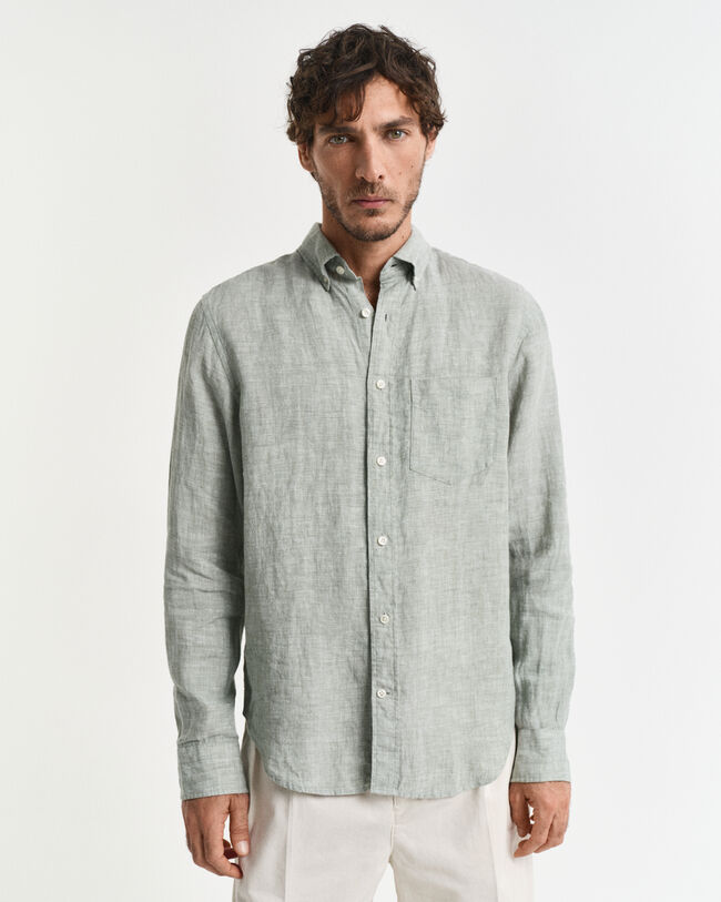 Chemise coupe regular en lin