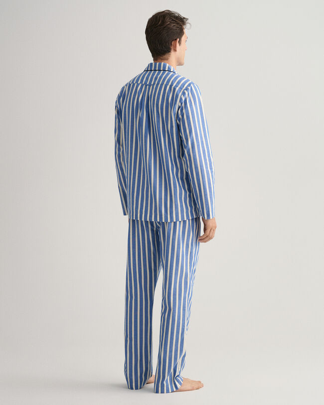 Pantalon de pyjama en coton Oxford à rayures