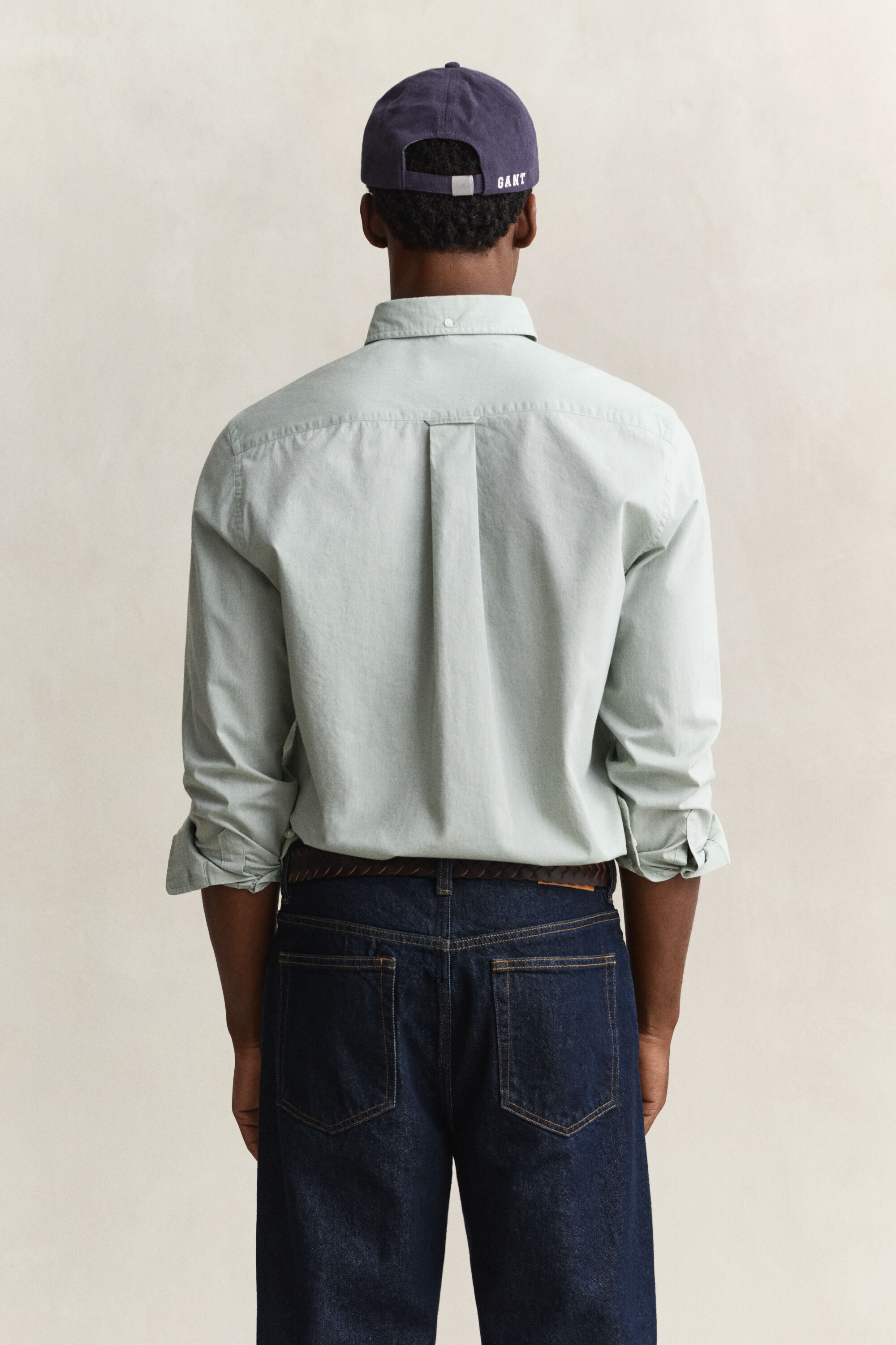 Chemise coupe regular en popeline classique