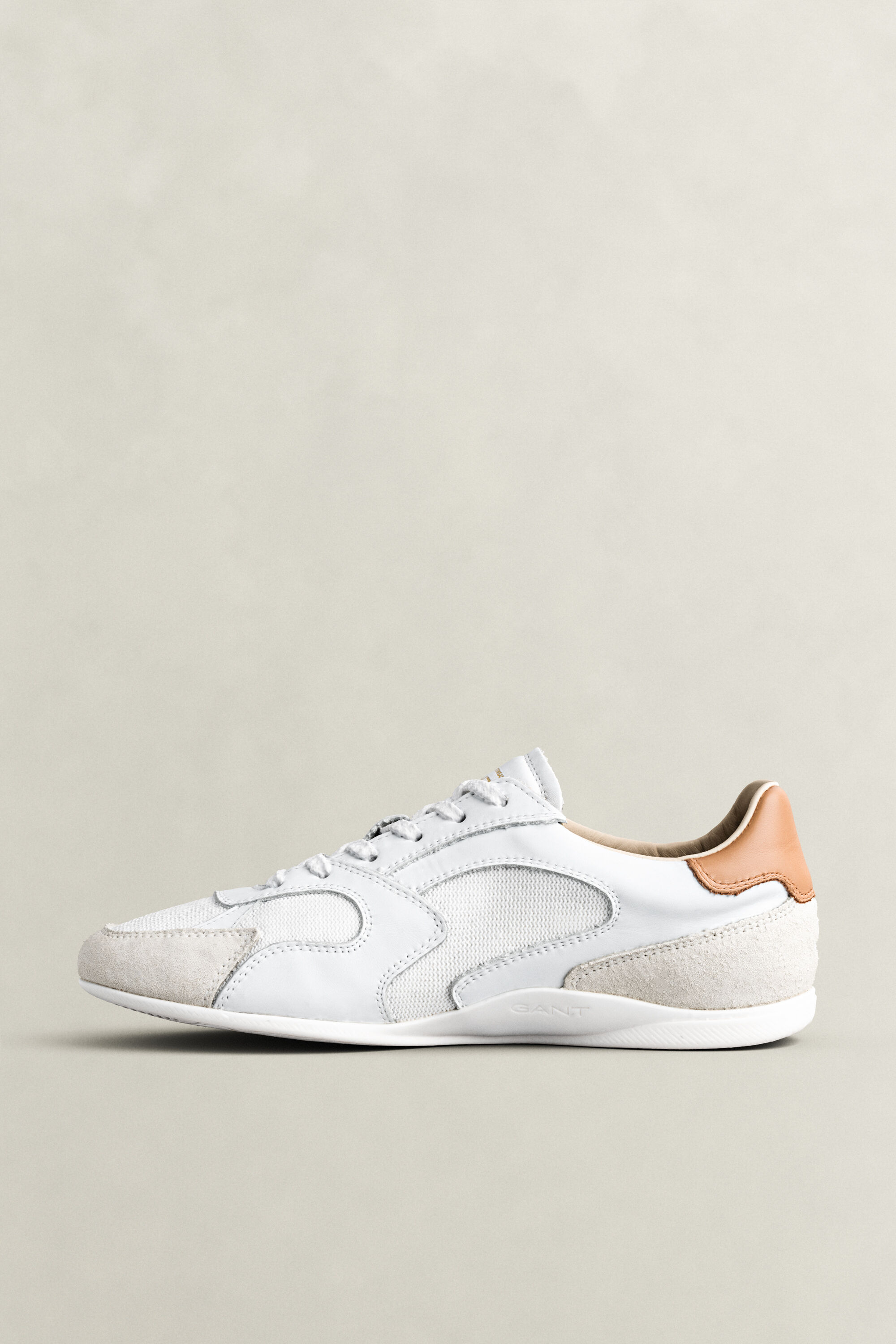 Baskets en cuir et daim Sherly