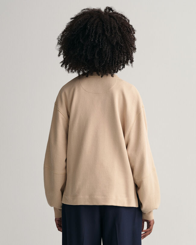 Sweat-shirt à manches volumineuses Logo