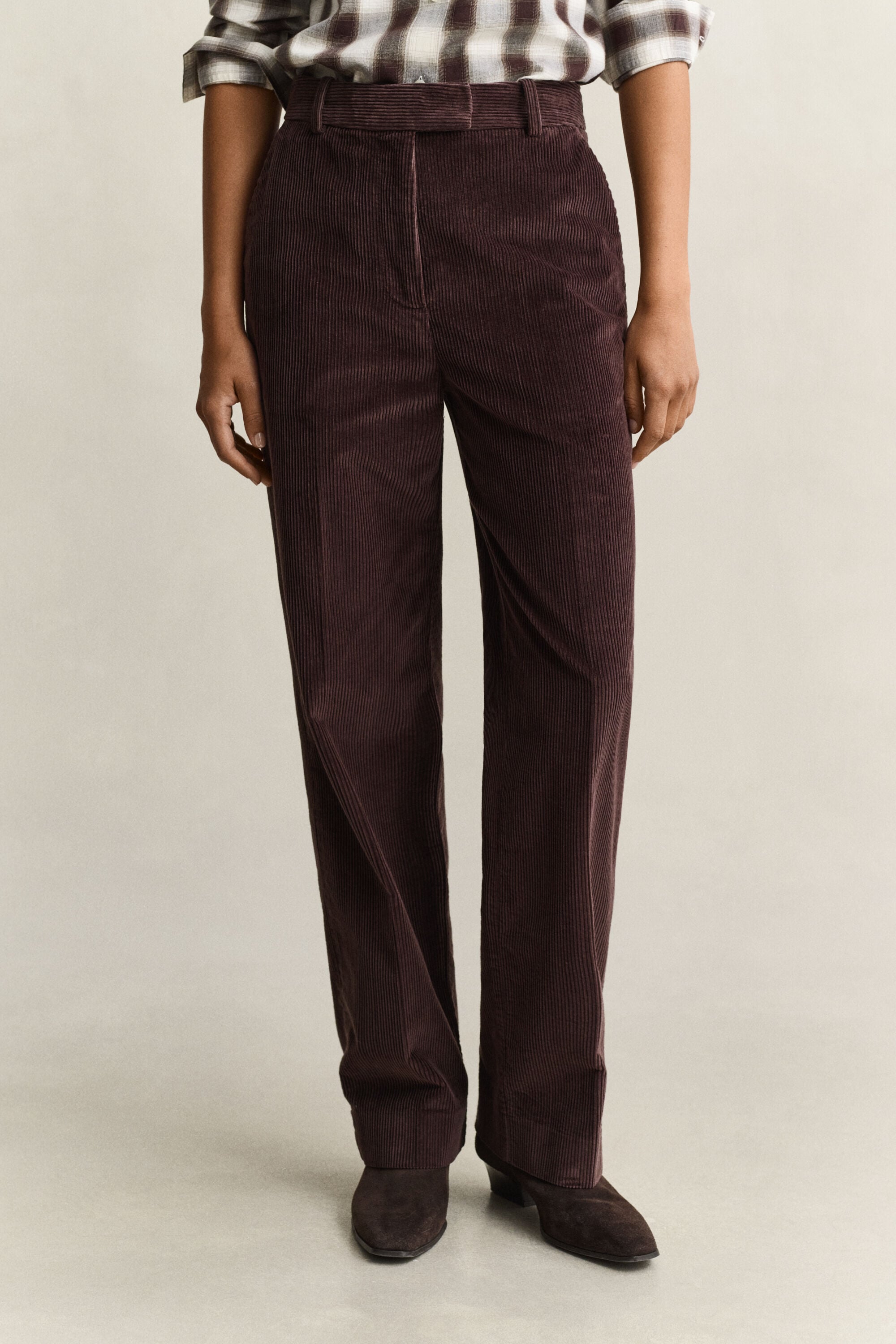 Pantalon habillé en velours côtelé