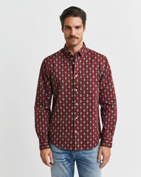 Chemise coupe regular en sergé imprimé cachemire