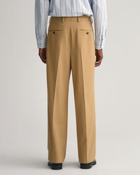 Pantalon plissé à jambes larges