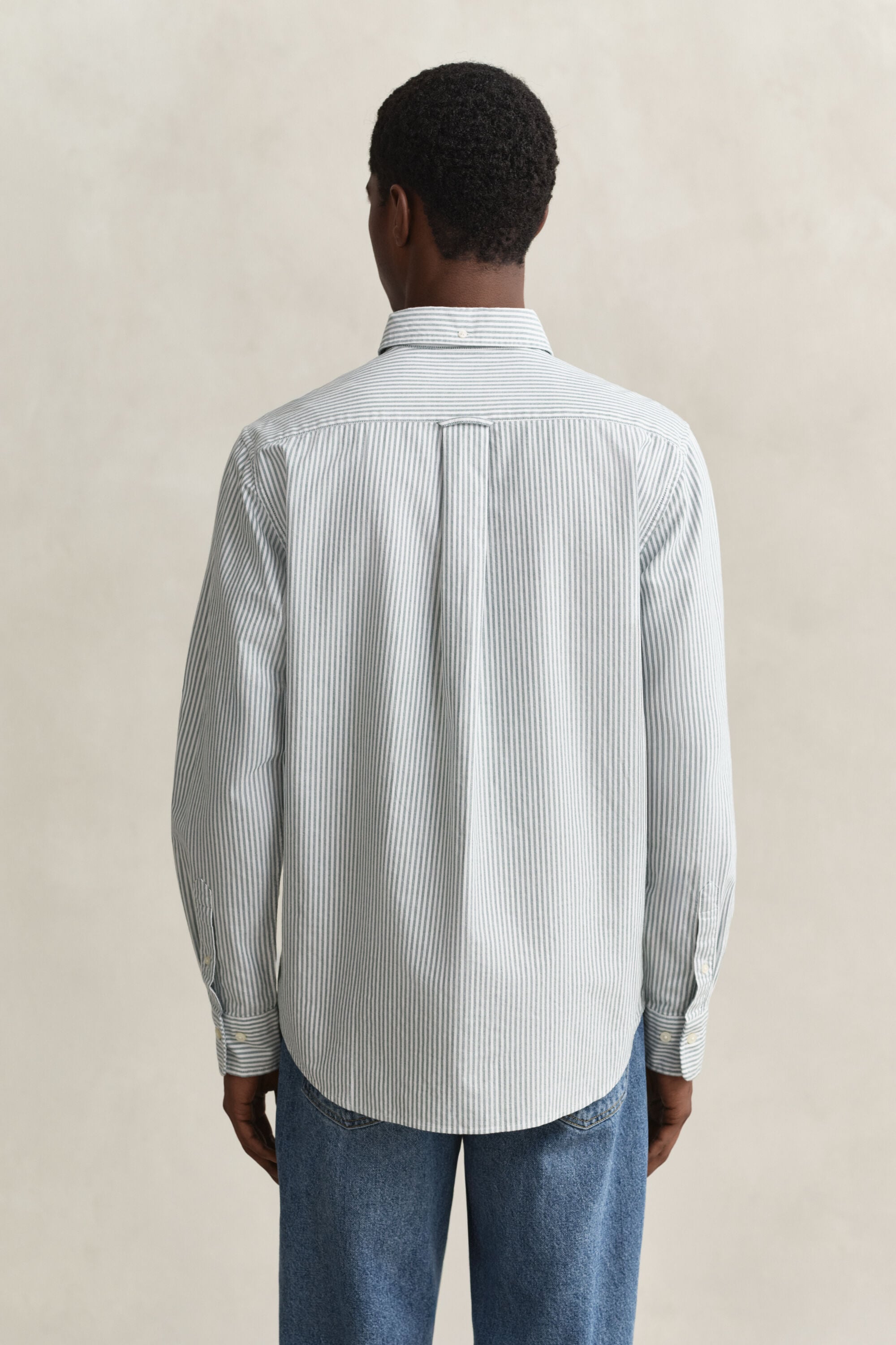Chemise en coton Oxford regular classique à rayures