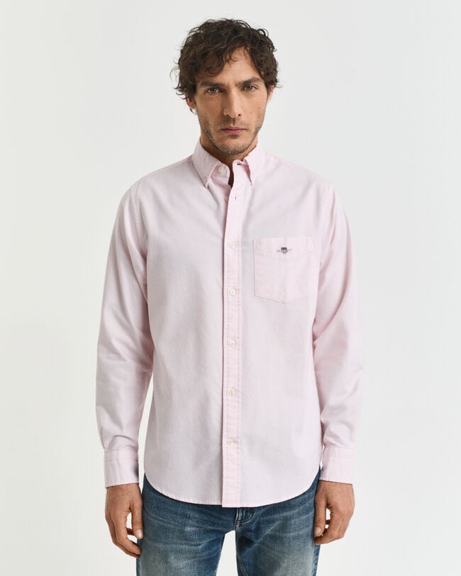 Chemise coupe regular en coton Oxford classique