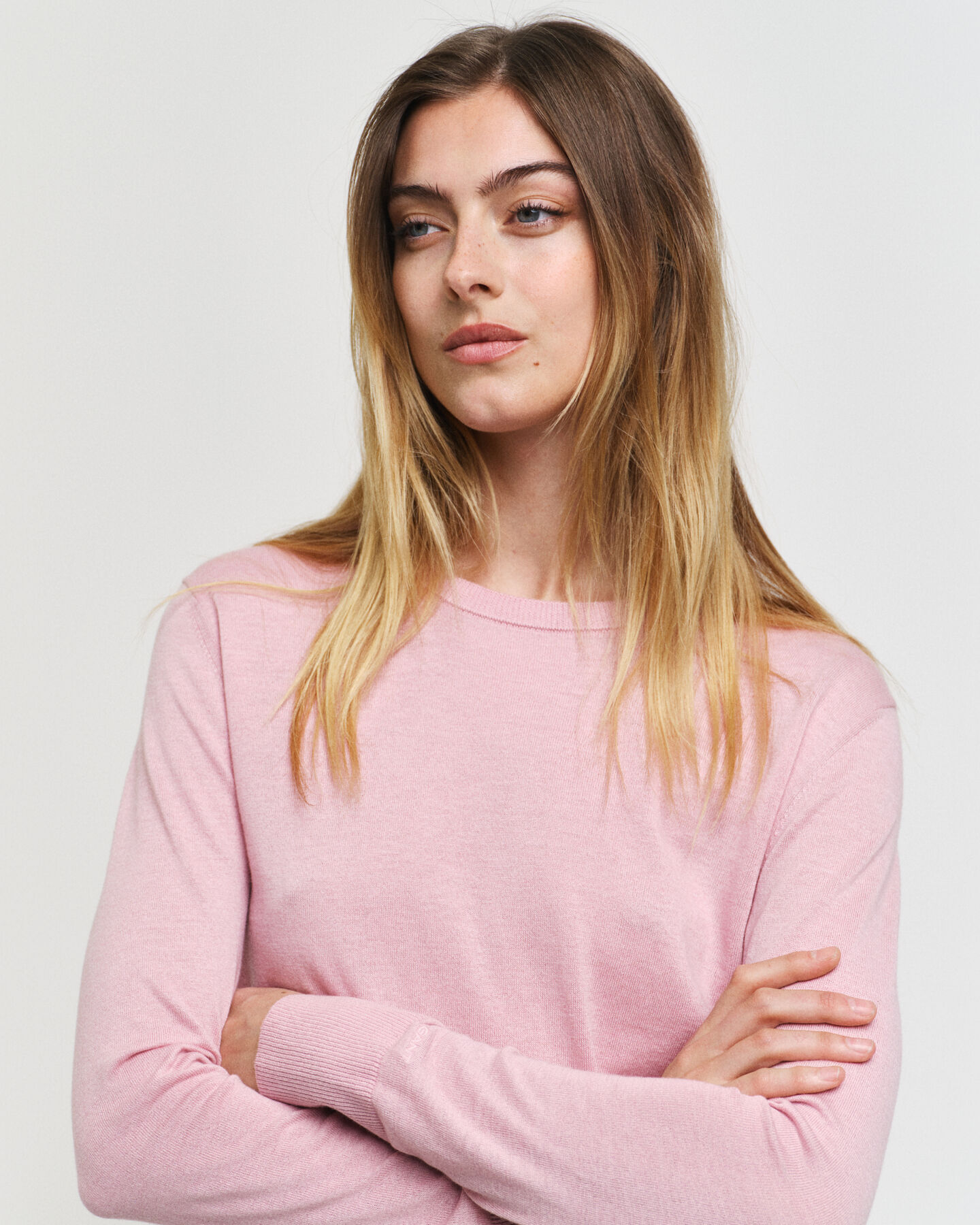 Pull ras du cou en maille fine