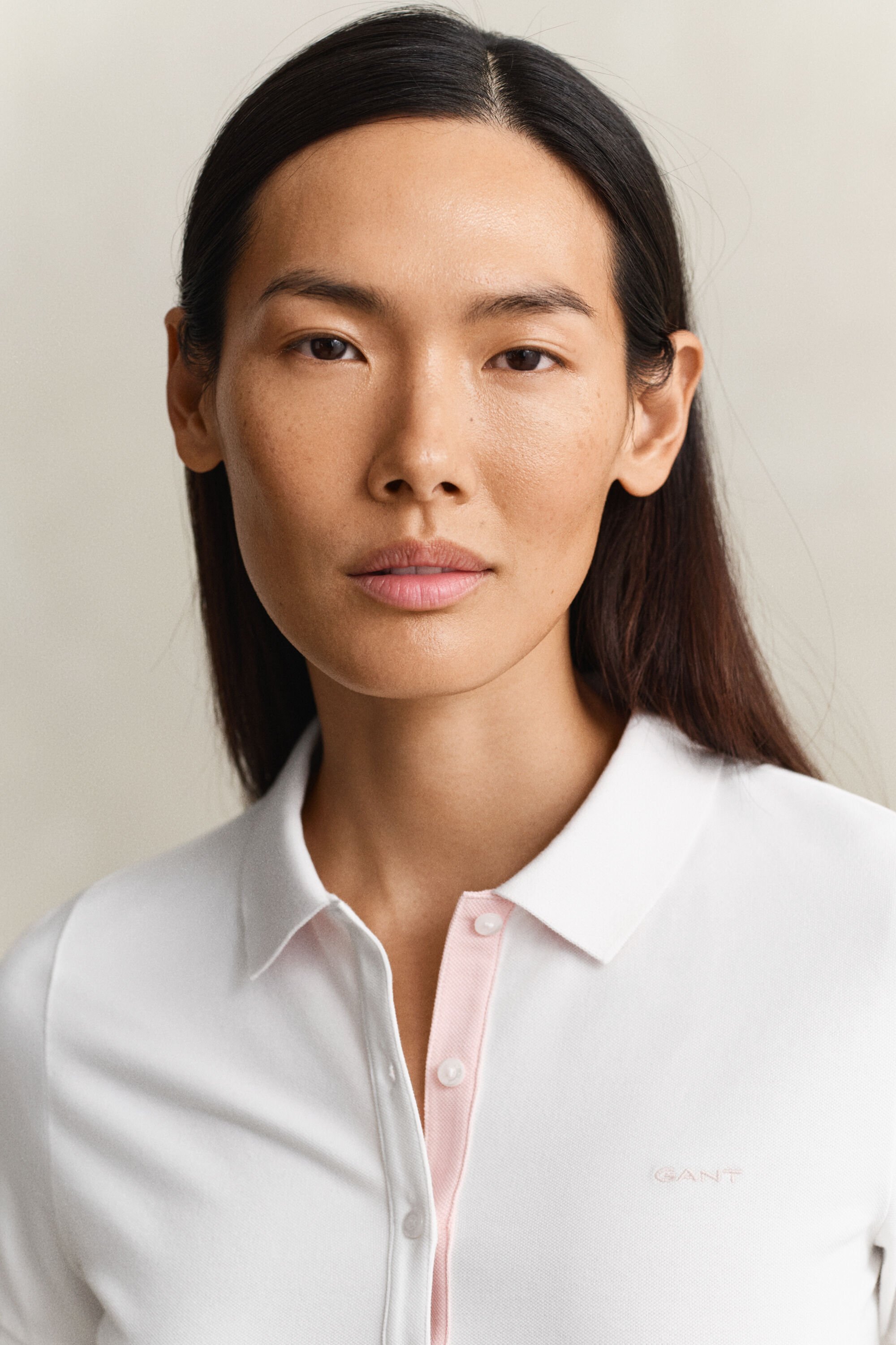 Polo en coton piqué contrastant