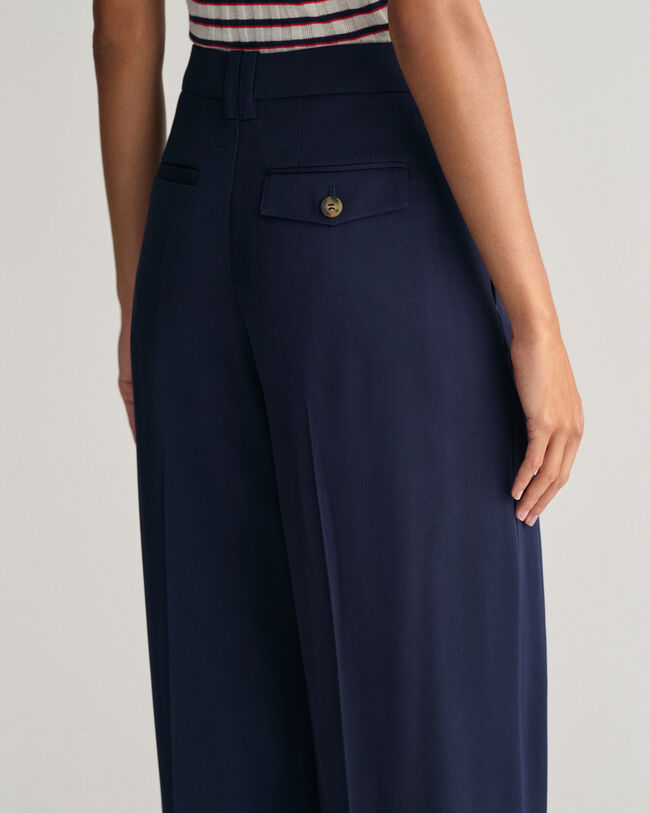 Pantalon chino loose fit taille basse à jambes larges