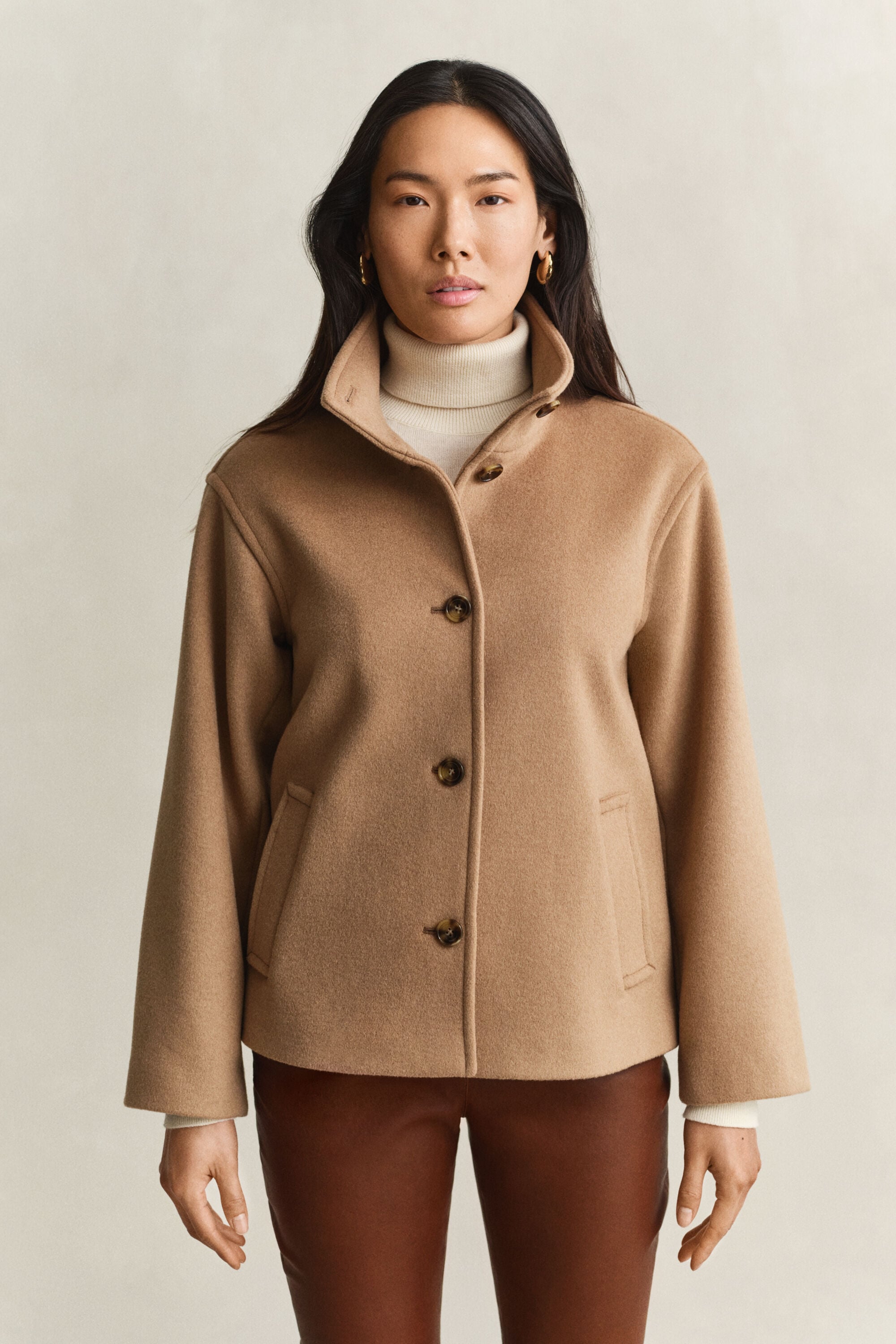 Veste en laine mélangée