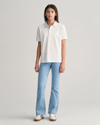 Polo en coton piqu&eacute; contrastant Teens