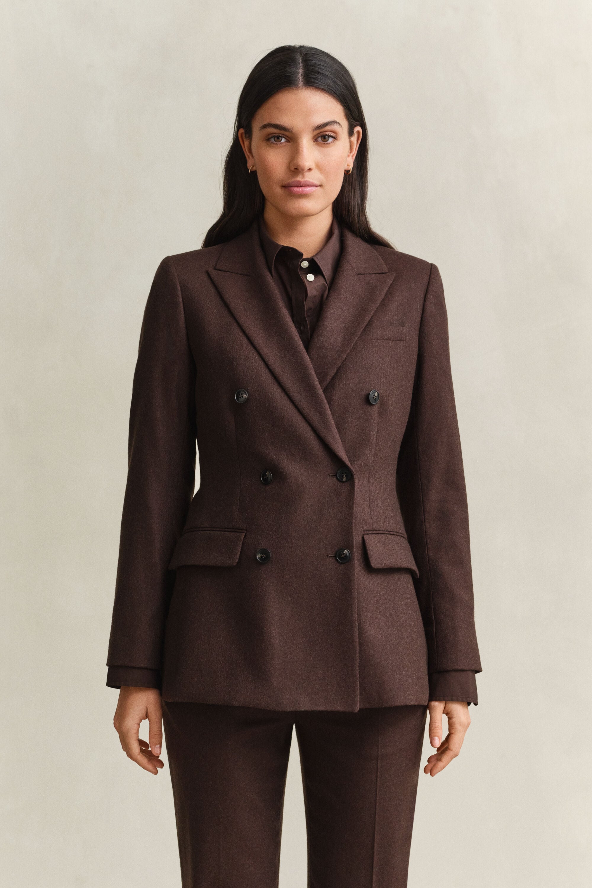 Veste blazer en flanelle