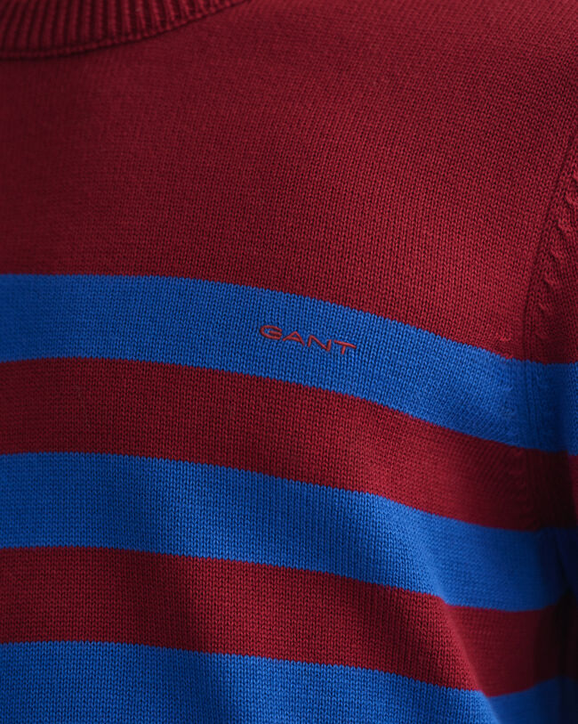 Pull ras du cou à rayures marinières