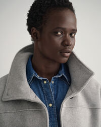 Veste courte en laine mélangée