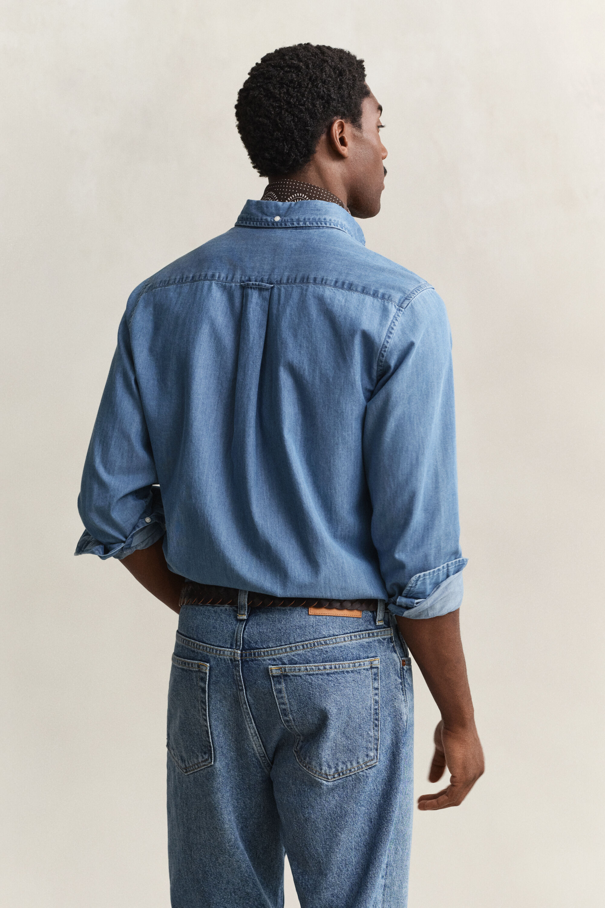 Chemise coupe regular indigo