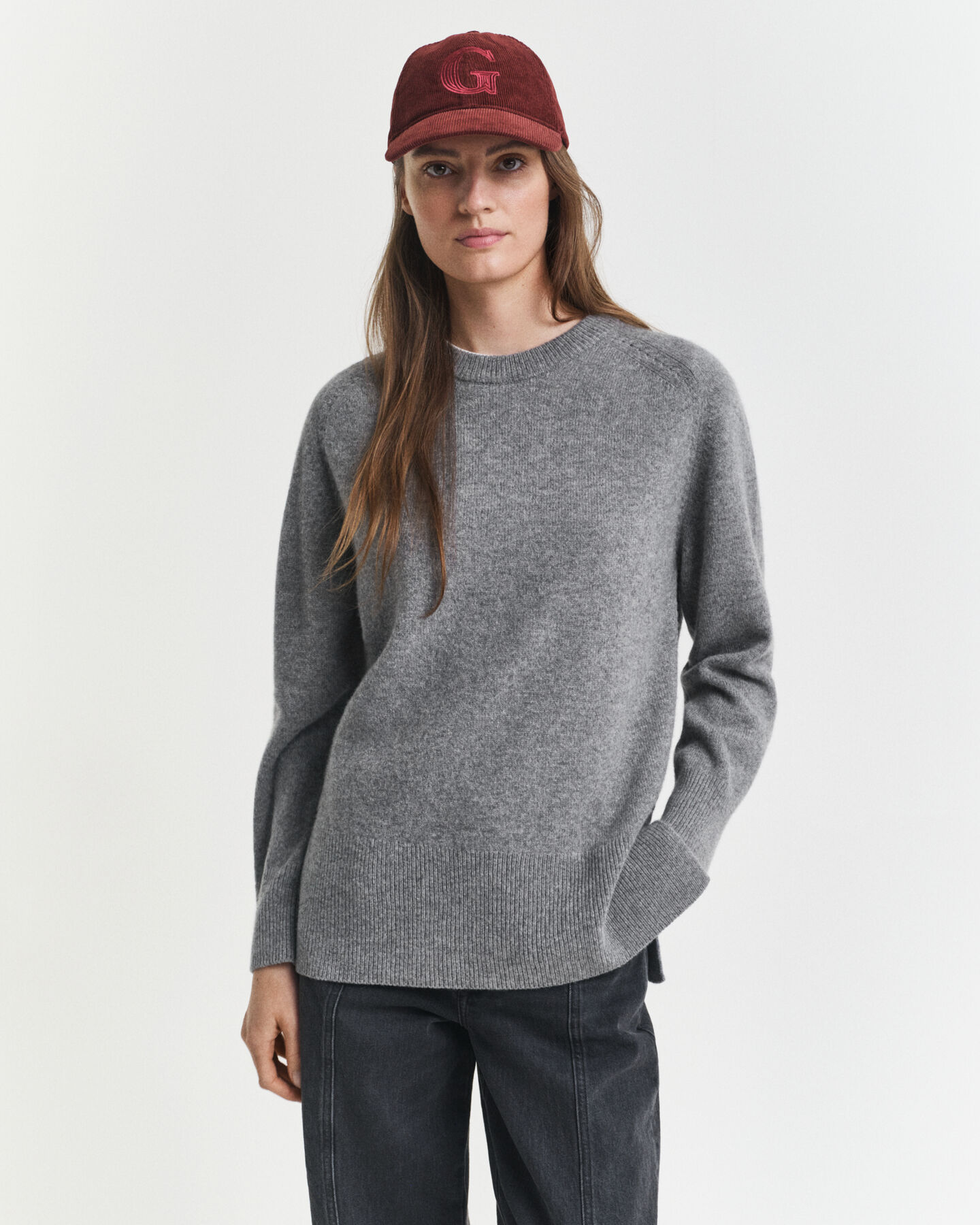 Pull col rond en laine et cachemire doux