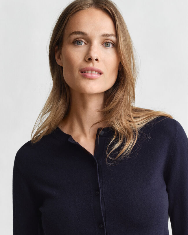 Cardigan col rond léger