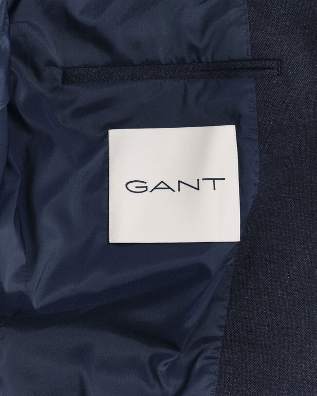 Veste blazer coupe slim en jersey piqué bicolore