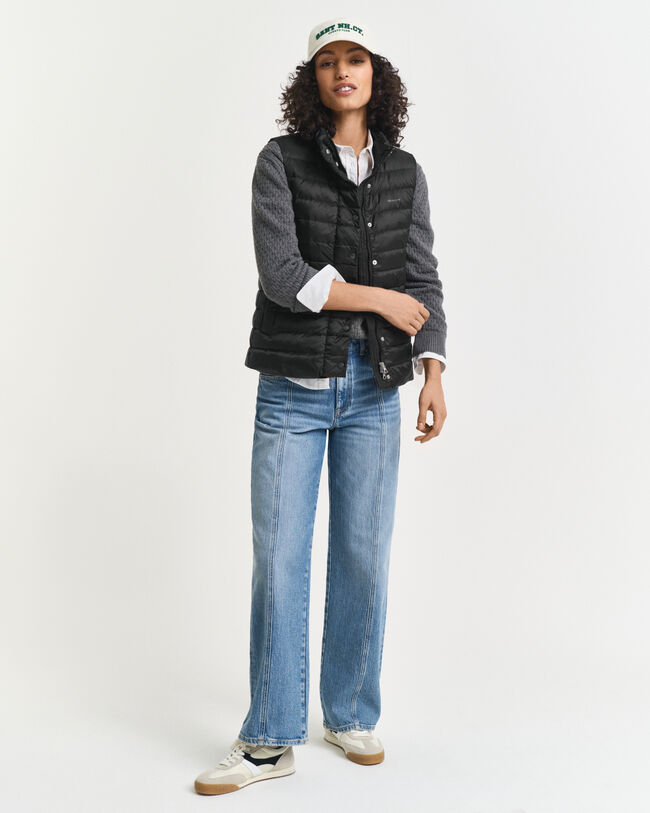 Doudoune sans manches légère en duvet