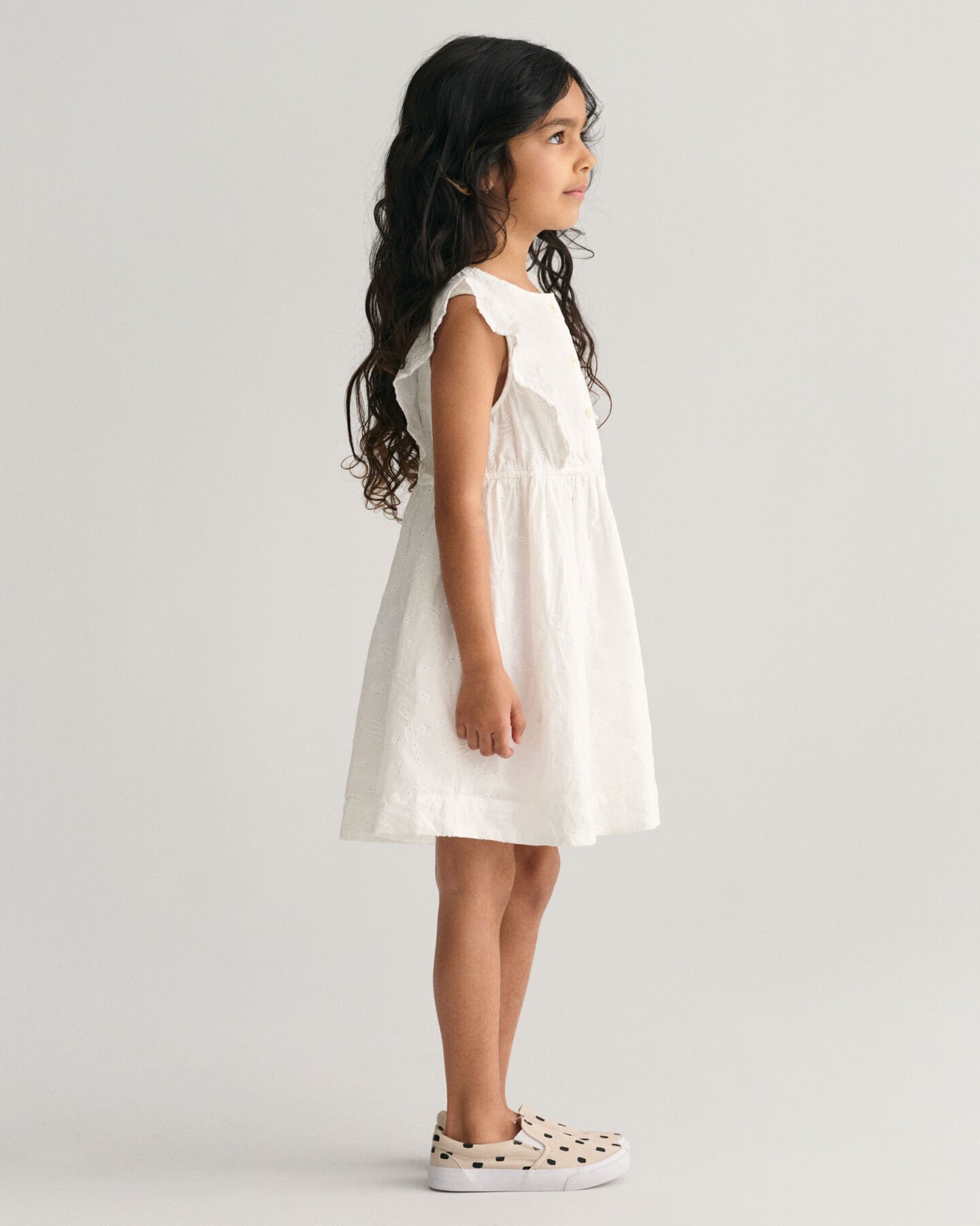 Robe en broderie anglaise &agrave; volants Girls
