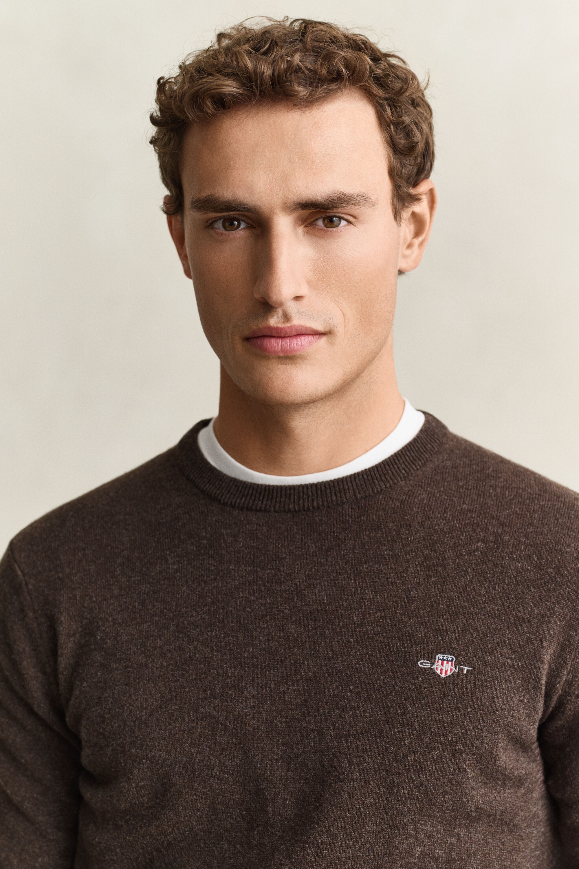 Pull col rond en laine d’agneau