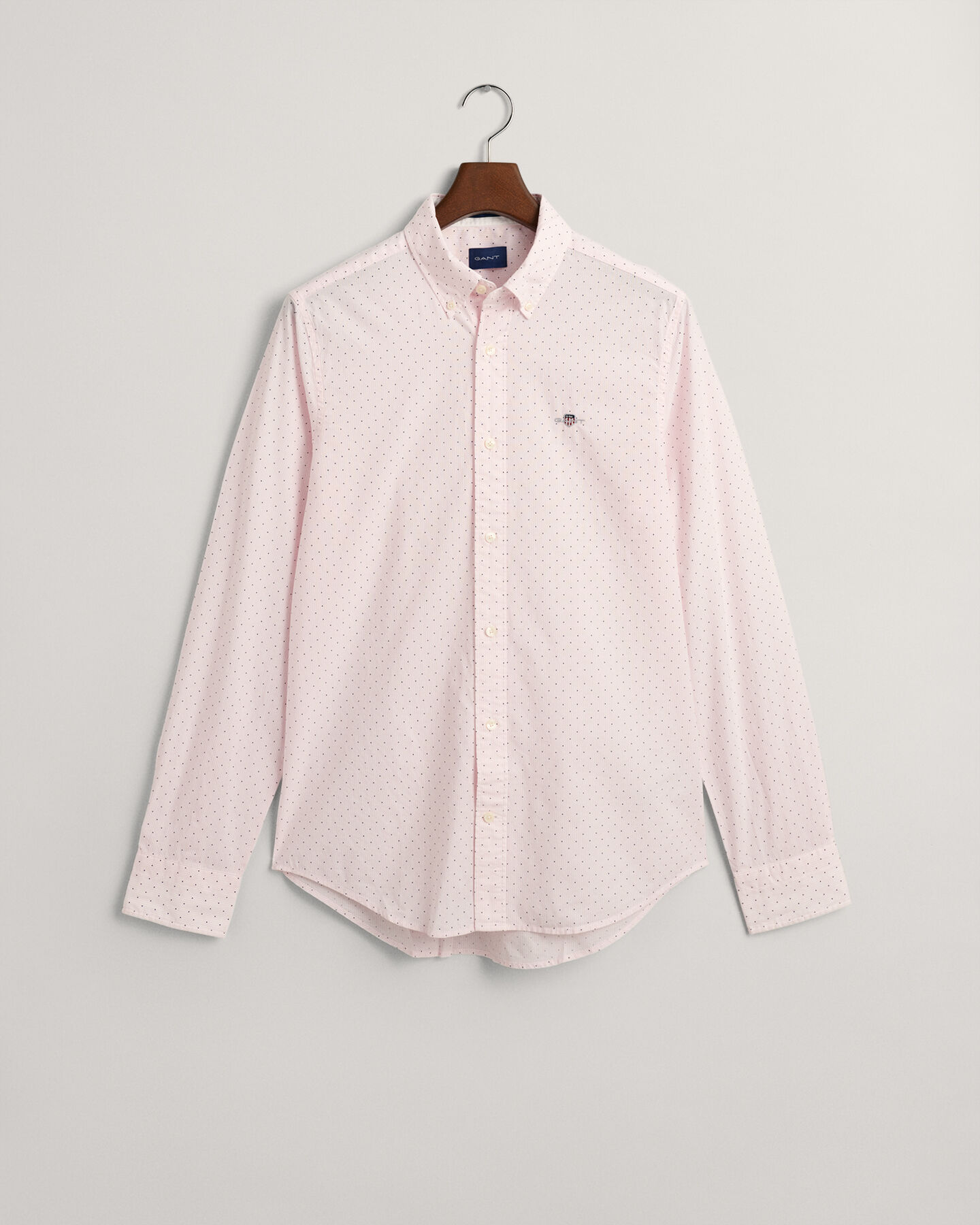 Chemise slim fit &agrave; pois et rayures Banker