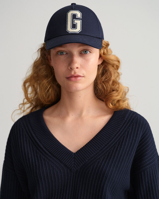 Pull col V en coton c&ocirc;tel&eacute;