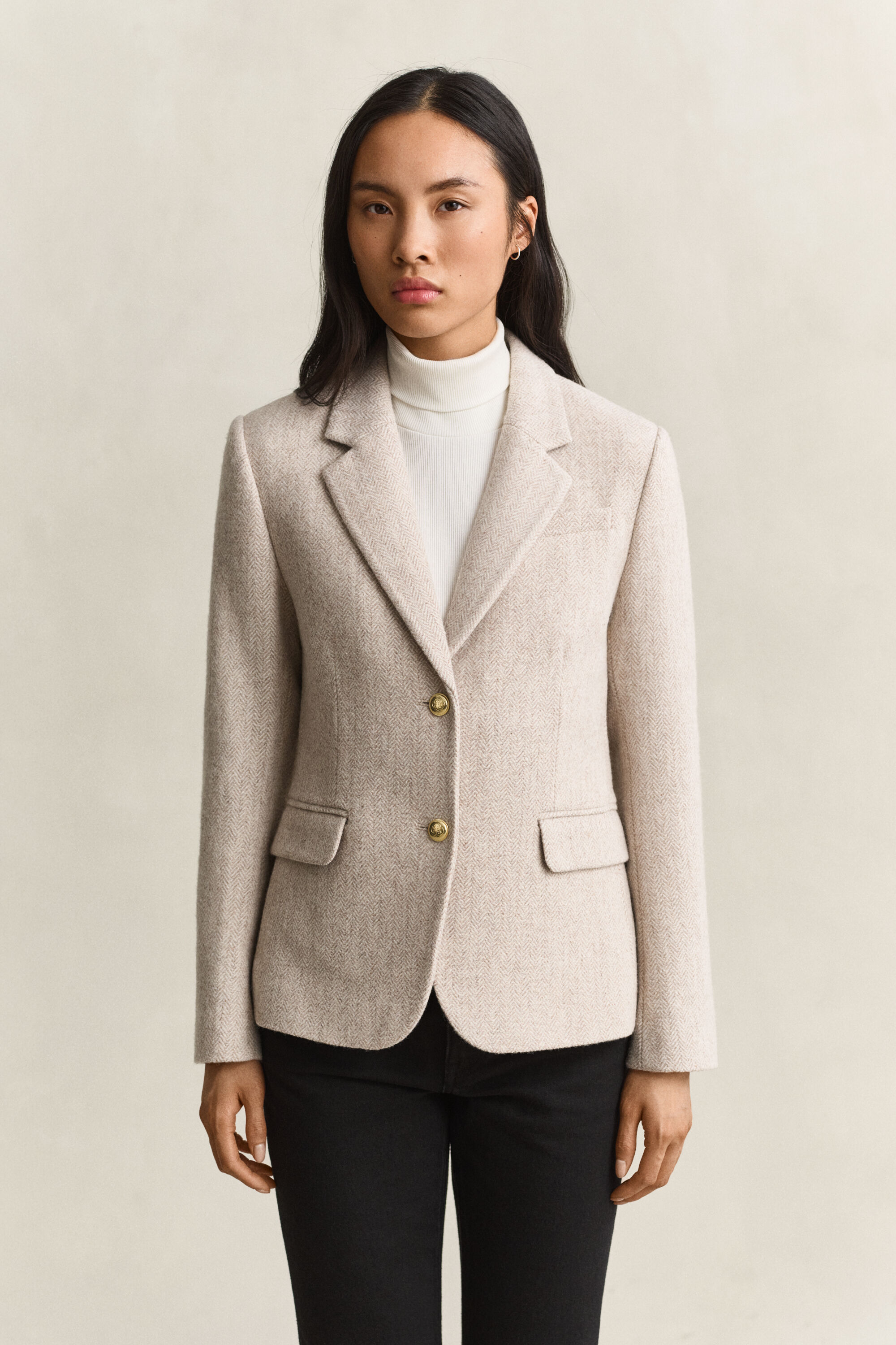 Veste blazer à chevrons