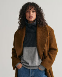 Pull sans manches en maille côtelée