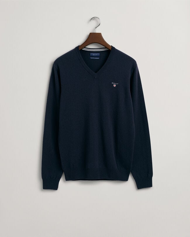 Pull col V en laine d'agneau ultrafine