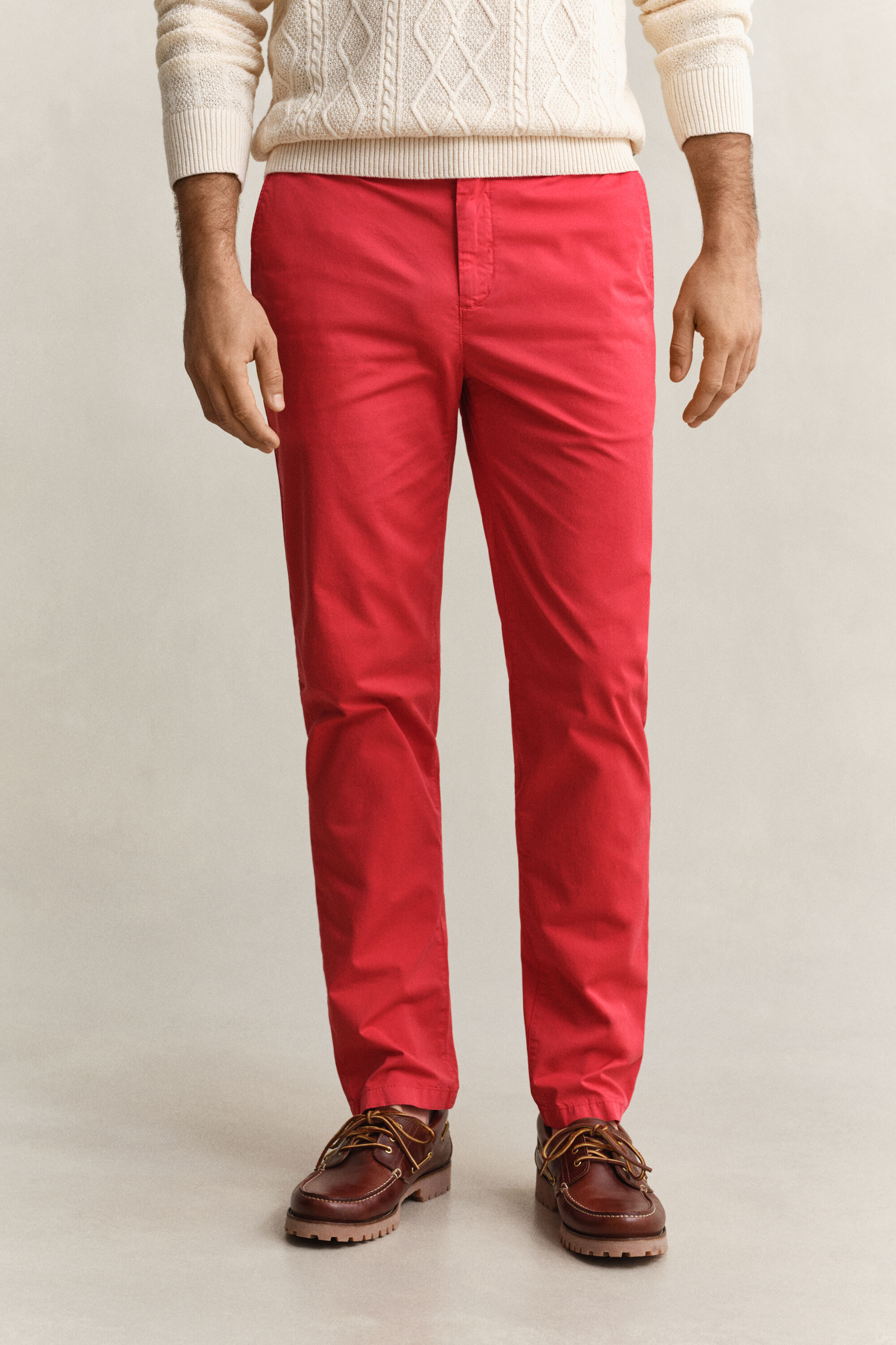 Pantalon chino effet délavé