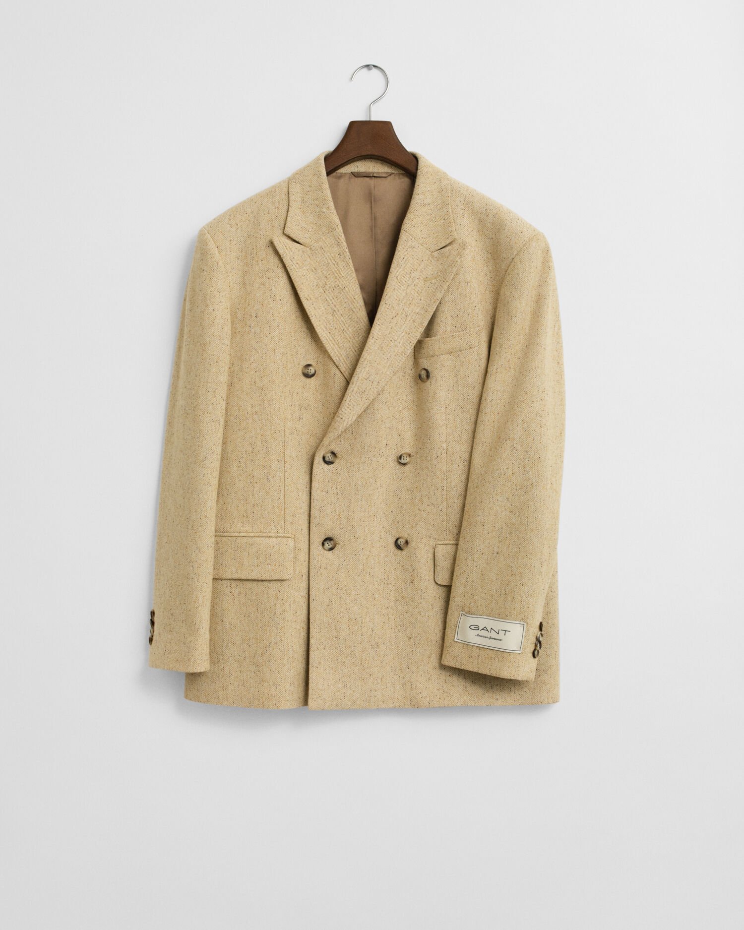 Veste de costume coupe décontractée à chevrons effet moucheté