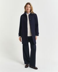 Caban en laine mélangée