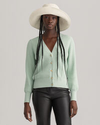 Cardigan en coton c&ocirc;tel&eacute;