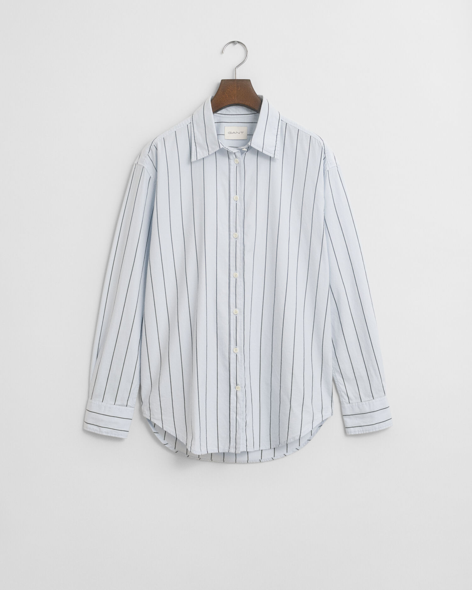 Chemise coupe décontractée en coton Oxford Luxury à rayures