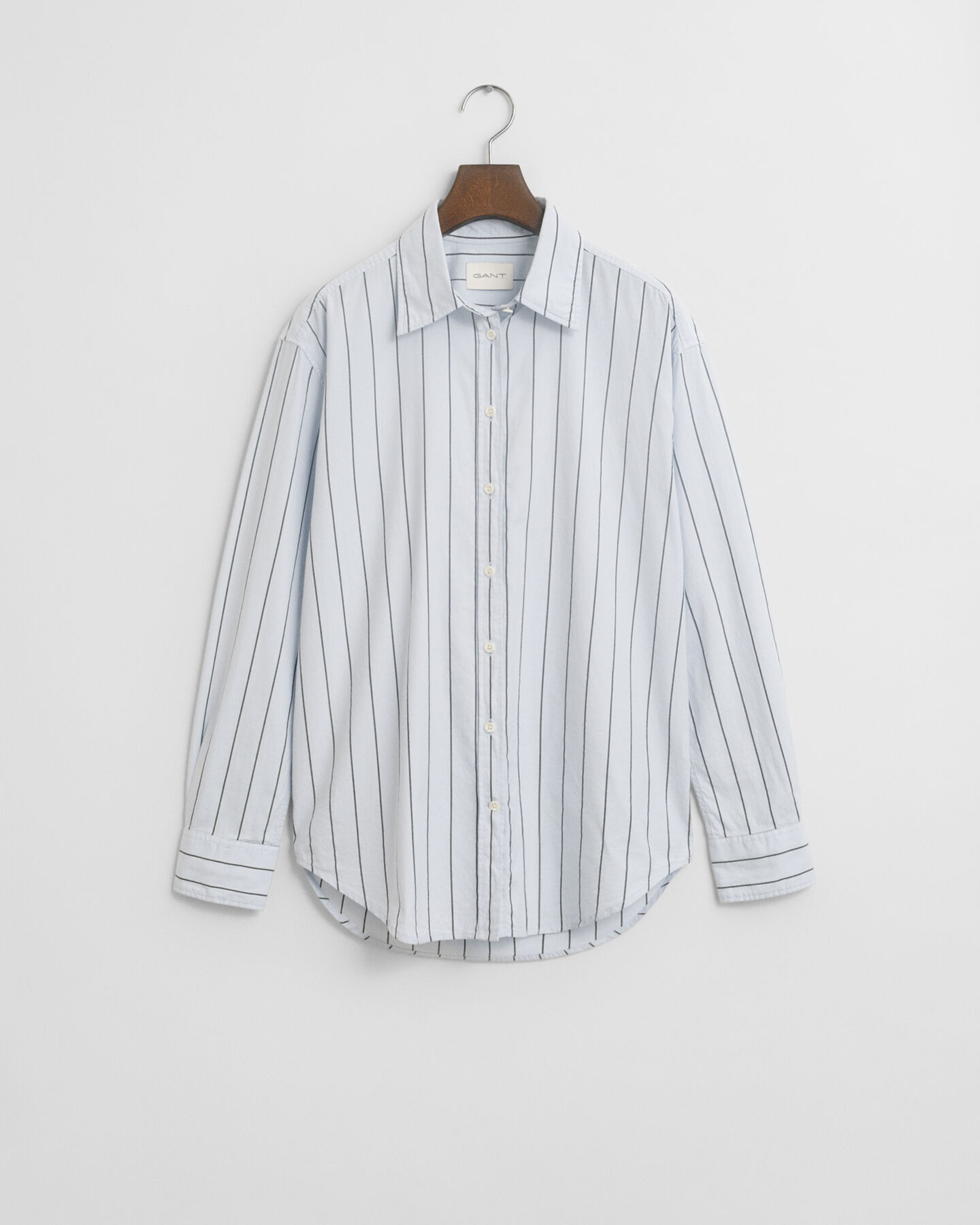 Chemise coupe décontractée en coton Oxford Luxury à rayures