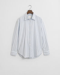 Chemise coupe décontractée en coton Oxford Luxury à rayures