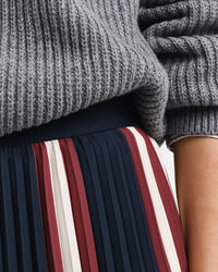 Jupe plissée à rayures