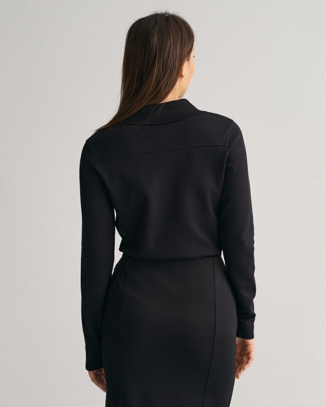 Chemise style polo slim fit en jersey