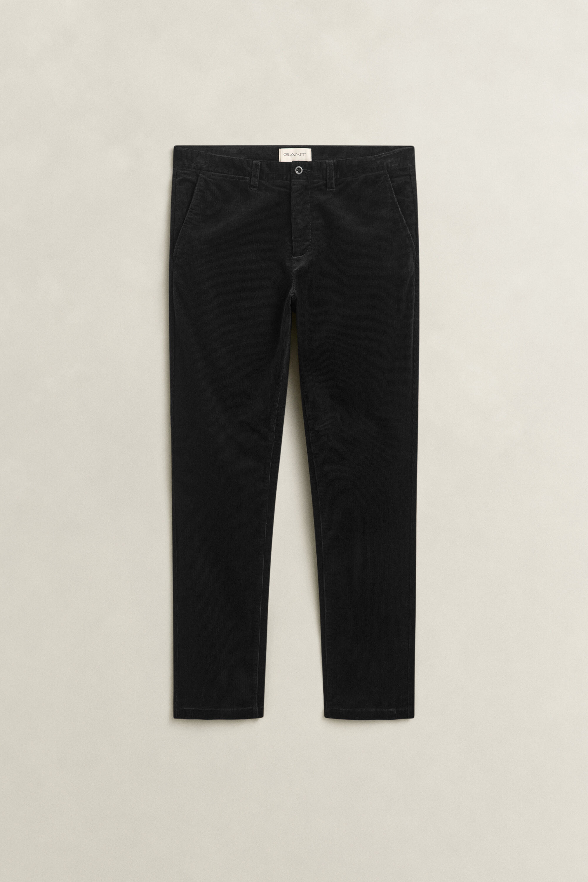Pantalon chino slim en velours côtelé