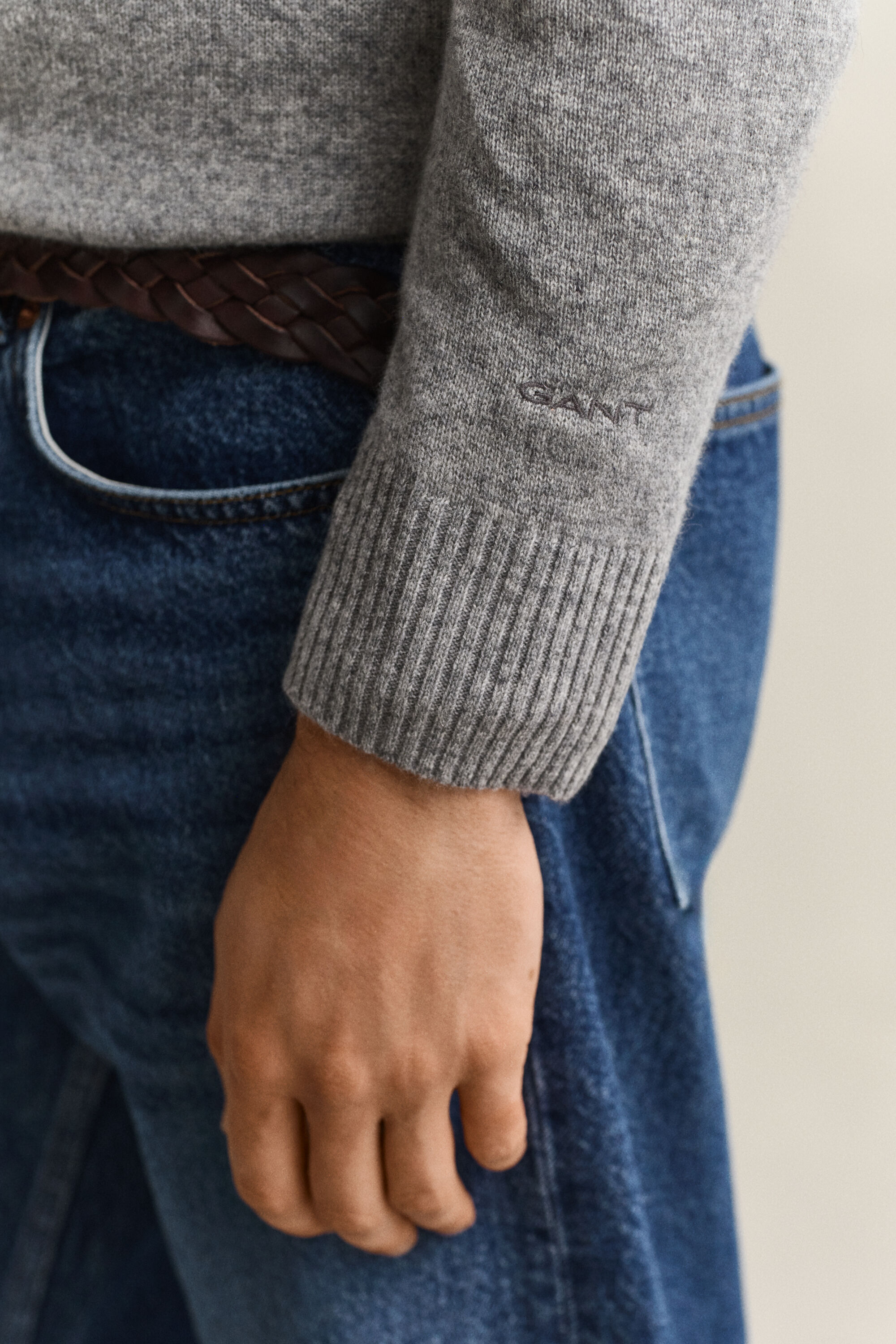 Pull col rond en cachemire