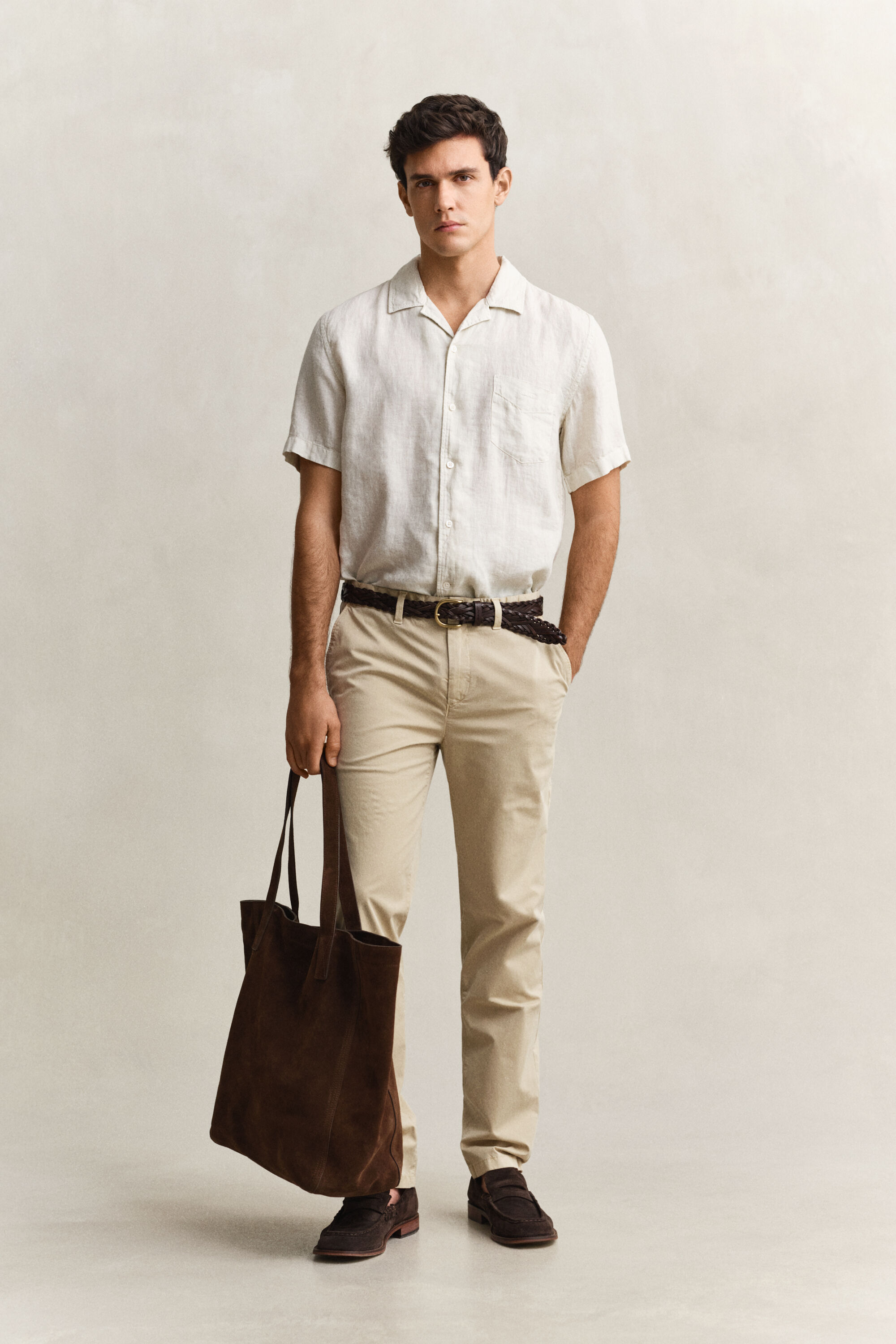 Pantalon chino effet délavé