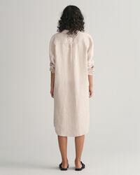 Robe-chemise en lin à rayures