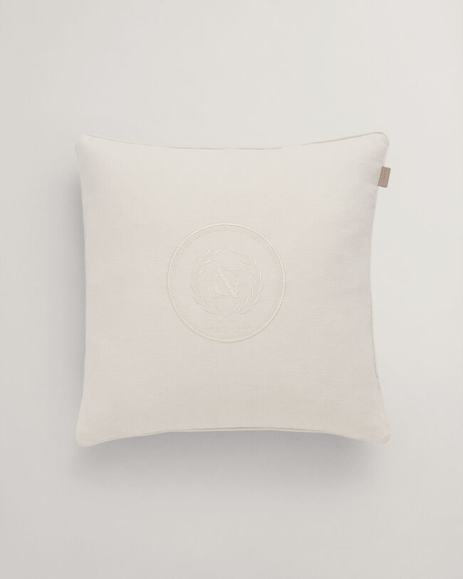 Housse de coussin Crest ton sur ton