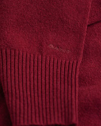 Pull en laine d'agneau ultrafine à col droit