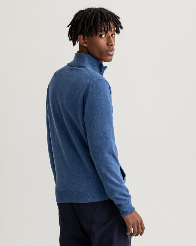 Cardigan zipp&eacute; en laine d'agneau ultrafine