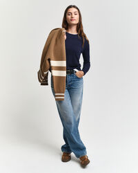 Pull col rond en maille fine