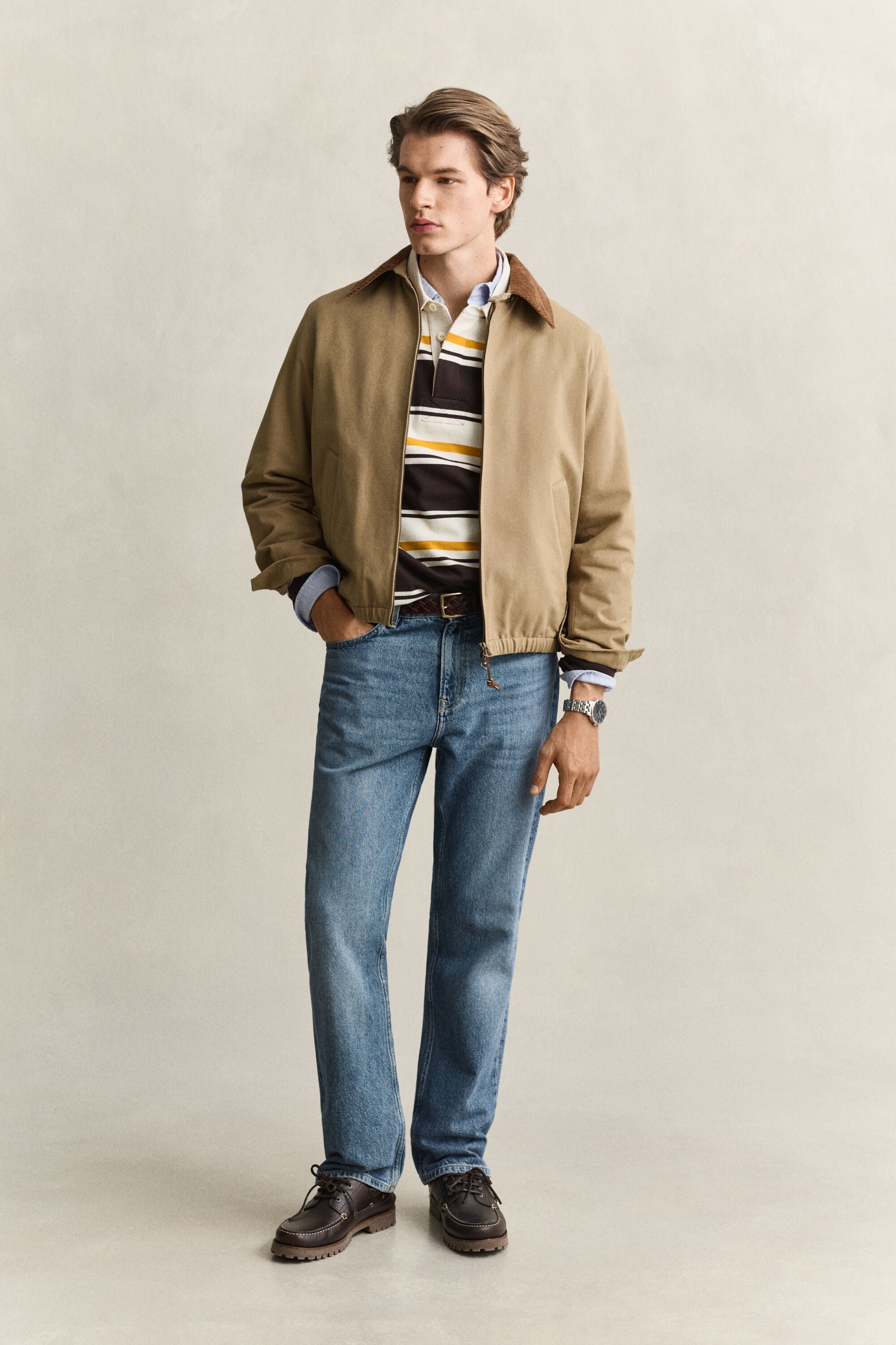 Veste Harrington en moleskine