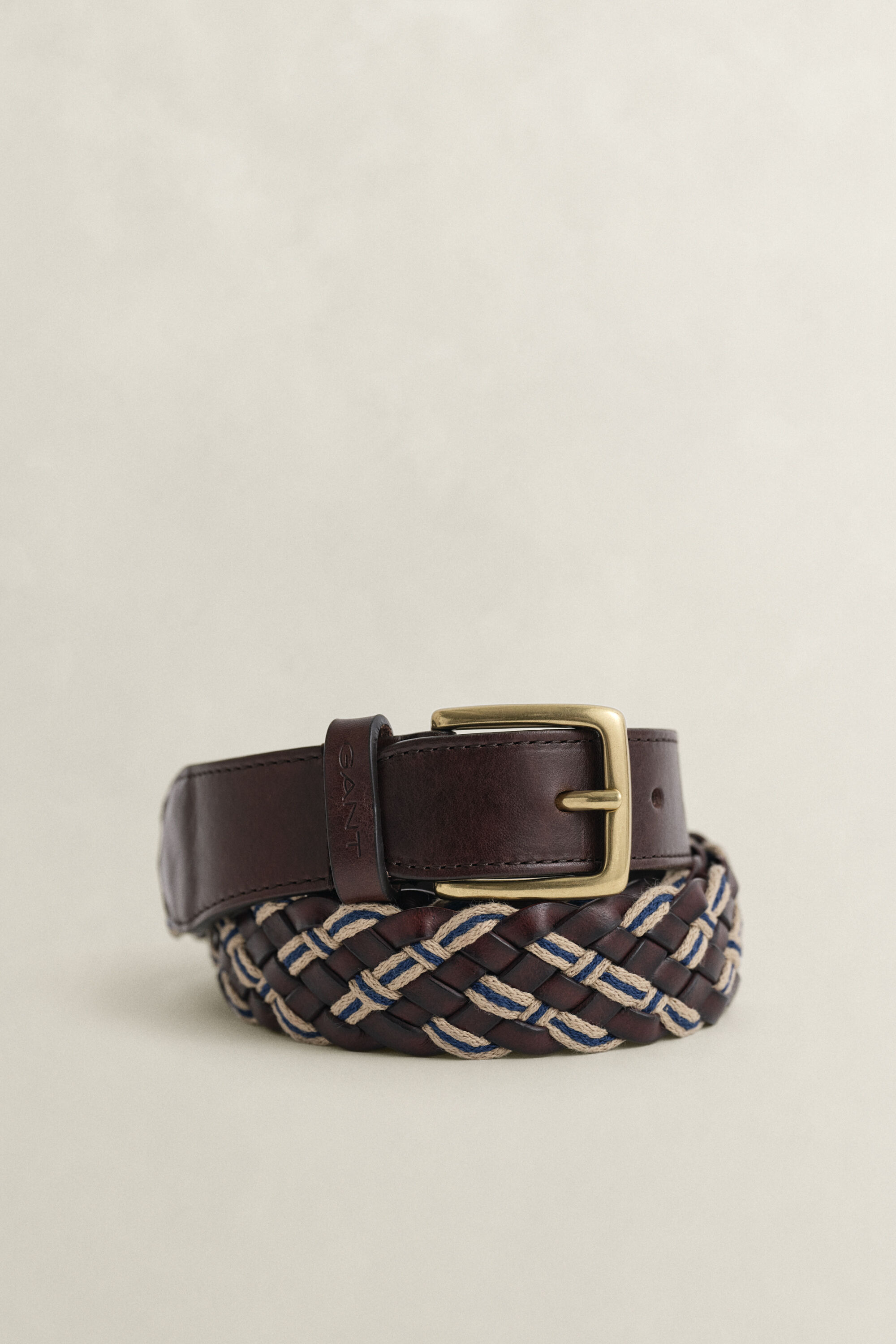 Ceinture tressée multicolore