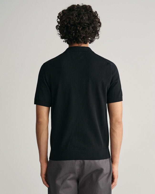 Pull fa&ccedil;on polo Pointelle Textured